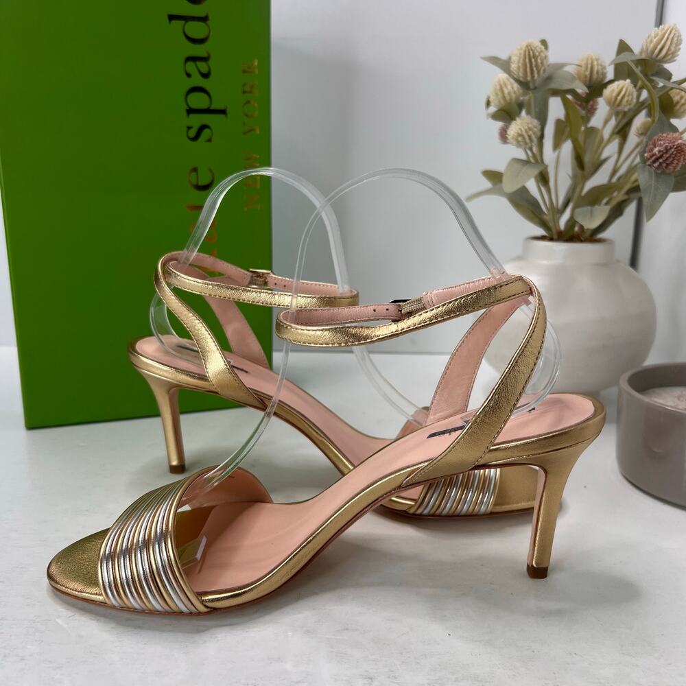 Kate Spade Jasmyne Multi Metallic Heel Silver/Gold S71900003 Women's 9.5B NWB - Picture 7 of 11